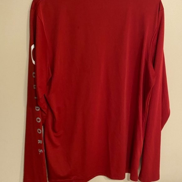 Magellan Outdoor Fish Gear, Men's LS Shirt, Size S, Red color, 100% Polyester - Picture 4 of 5